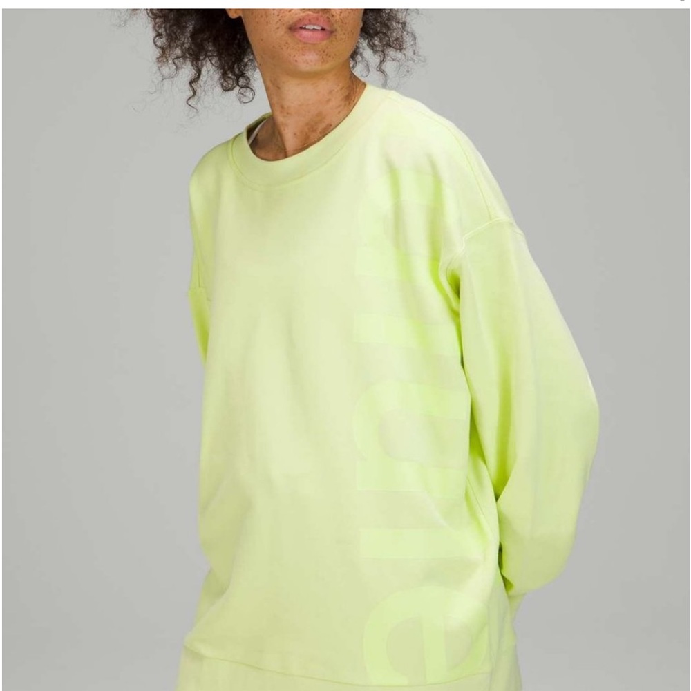 Lululemon Perfectly Oversized Logo Crew Sweatshirt 16